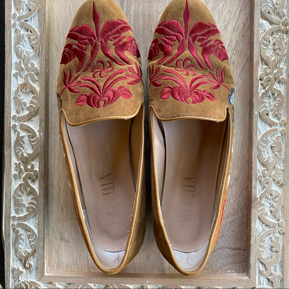 Anthropologie Billy Ella Embroidered Loafers - Picture 7 of 11